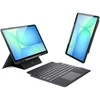 Dėklas su klaviatūra Dux Ducis (DK series) skirtas Samsung Tab S10 FE+ (Plus) su pašvietimu – juodos spalvos