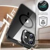 Dėklas su stoveliu + apsauginis stiklas Apple iPhone 16 Plus ESR Classic Hybrid Kickstand Halolock MagSafe & Tempered Glass Clear dėklas telefonui juodos spalvos