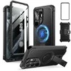 Dėklas „SupCase Unicorn Beetle Pro MAG MagSafe 2“ komplektas, skirtas „Samsung Galaxy S26 Ultra“ su aramidiniu apvalkalu.