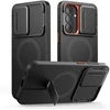 Dėklas Tech-Protect KEVLAR AURA MAGSAFE Samsung Galaxy A57 Juodas/ORANŽINIS