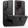 Dėklas Tech-Protect Kevlar Aura MagSafe Samsung Galaxy S26 Ultra juodos spalvos/oranžinės spalvos