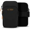 Dėklas Tech-Protect M7 Universal Sport Armband Case – juodos spalvos ir oranžinės spalvos