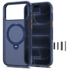 Dėklas Tech-Protect MAGAIR STAND MagSafe CC iPhone 17 PRO MAX / 18 PRO MAX MATINIS TAMSIAI MĖLYNAS