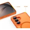 Dėklas Tech-Protect MagMat MagSafe Samsung Galaxy S26 Matte oranžinės spalvos
