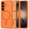 Dėklas Tech-Protect MagMat MagSafe Samsung Galaxy S26 Matte oranžinės spalvos