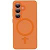 Dėklas Tech-Protect MagMat MagSafe Samsung Galaxy S26 Matte oranžinės spalvos