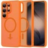 Dėklas Tech-Protect MagMat MagSafe Samsung Galaxy S26 Ultra Matte oranžinės spalvos
