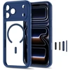 Dėklas Tech-Protect MAGPEAK MagSafe CC iPhone 17 Pro / 18 Pro TAMSIAI MĖLYNAS/SKAIDRUS