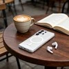 „Tech-Protect MagSlim MagSafe“ dėklas „Samsung Galaxy S26 Ultra“ matinis/ledo spalvos