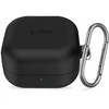 Dėklas Tech-Protect Silicone Hook Samsung Galaxy Buds 4 / 4 Pro juodos spalvos