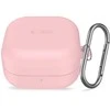 Dėklas Tech-Protect Silicone Hook Samsung Galaxy Buds 4 / 4 Pro Dusty Rožinė