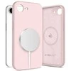 „Tech-Protect SILICONE MagSafe“ dėklas Apple iPhone 16E / 17E, Rožinis PEARL