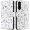 Dėklas „Tech-Protect“ piniginė „Samsung Galaxy A57 5G“, pavasarinės gėlės