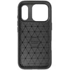 Dėklas Tel Protect Carbon Elite skirtas Apple iPhone 17 Pro Max juodos spalvos