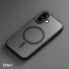Dėklas „Telforceone Eteri Matt Mag“ Apple iPhone 16 6.1 colio juodas