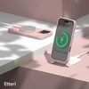 Dėklas Telforceone Etteri Silicone Mag Apple iPhone 16 Pro 6,3" rožinės spalvos