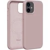 Dėklas Telforceone Etteri Silicone Mag Apple iPhone 12 / 12 Pro 6,1" rožinės spalvos