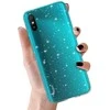 Dėklas Topt Crystal Glitter Case do Xiaomi Redmi 9A sidabro spalvos