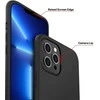 Topt Back dėklas Matinis skirtas Samsung Galaxy A25 5G juodos spalvos