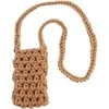 Dėklas Topt Knitted krepšys skirtas telefonui design 1 gelsvas