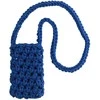 Dėklas Topt Knitted krepšys skirtas telefonui design 1 mėlynos spalvos