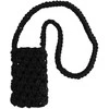 Dėklas Topt Knitted krepšys skirtas telefonui design 1 juodos spalvos