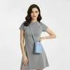 Dėklas Fusion Accessories Topt Knitted krepšys telefonui GCW01 mėlynos spalvos