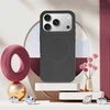 Toptel Viršutinis „Magsafe Slim“ silikoninis dėklas „Apple iPhone 17 Air“, grafito spalvos