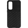 Dėklas Topt Thunder dėkals skirtas Samsung Galaxy S23 FE juodos spalvos