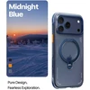 Dėklas Mėlyna TORRAS Ostand Spin Air - etui do iPhone 17 Pro kompatybilne su MagSafe (midnight mėlynas)