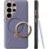 Dėklas Torras Ostand Q3 VegSkin, dark violetinė – Samsung Galaxy S26 Ultra