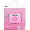 Dėklas UNIQ Glase Pro skirtas AirPods Pro 2 Lock Dėklas rožinės spalvos