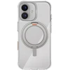 UNIQ Swivix dėklas, skirtas iPhone 17, 360° besisukantis stovas, skaidrus