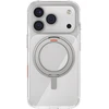 UNIQ Swivix dėklas, skirtas iPhone 17 Pro, su 360° besisukančiu stovu, skaidrus