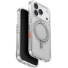 UNIQ Swivix dėklas, skirtas iPhone 17 Pro, su 360° besisukančiu stovu, skaidrus