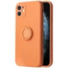 Dėklas Vennus Silicone Ring skirtas Apple iPhone 13 Pro oranžinės spalvos