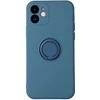 Dėklas Vennus silikoninis Ring skirtas Apple iPhone 14 Plus mėlynos spalvos