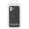 Dėklas Vennus silikoninis Ring skirtas Apple iPhone 14 Plus juodos spalvos