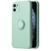 Dėklas Vennus Silicone Ring skirtas Apple iPhone 14 Pro mėtų spalvos