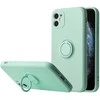 Dėklas Vennus Silicone Ring skirtas Apple iPhone 14 Pro Max mėtų spalvos