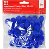 Dekoracija Pom-Pom College, 15 mm., 50 vnt., mėlynos spalvos