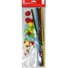 Dekoracija Pom-Pom College 30 cm x 6 mm 10 vnt + dekoracinė viela 10-25 mm, 10 vnt.