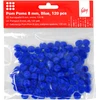 Dekoracija Pom-Pom College, 8 mm., 120 vnt., mėlynos spalvos
