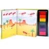 KNYGA Jokomisiada Creative finger painting book DINOSAURS 64 pages 7 colors AP0048