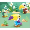 Jokomisiada Creative DIY Set – Mould and Paint Colorful Jungle Birds ZA5756