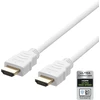 HDMI laidas DELTACO ULTRA High Speed, 48Gbps, 2m, eARC, QMS, 8K prie 60Hz, 4K prie 120Hz, baltas / HU-20A