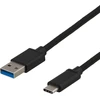 Deltaco USBC-1152 1m 3A 60W Juodas (Juodas) USB Kabelis