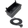 Design Light Ilgiklis montuojamas balde INBOX, 2x Schuko, 1x USB A, 1x USB-C, HDMI, RJ45, su 1.5m ilgio laidu, juodas