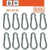 Detal PLIENINIS KARABINAS 10VNT Juodas + DECKER 239538