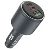 Devia automobilinis įkroviklis Extreme Metal PD QC 116W 1x USB 2x USB-C juodas